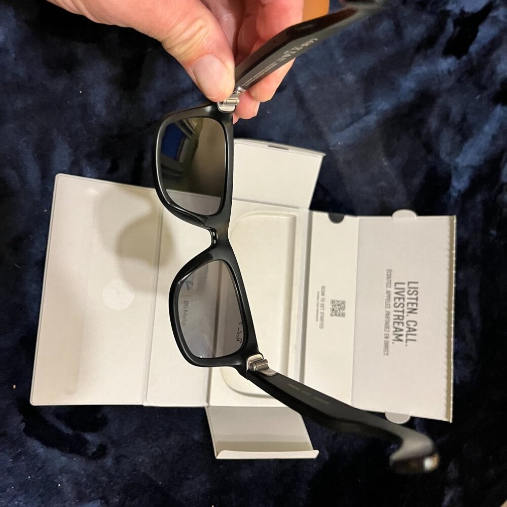 Ray Ban Meta Wayfarer gen 1 glasses NWOT Open box - Picture 4 of 5